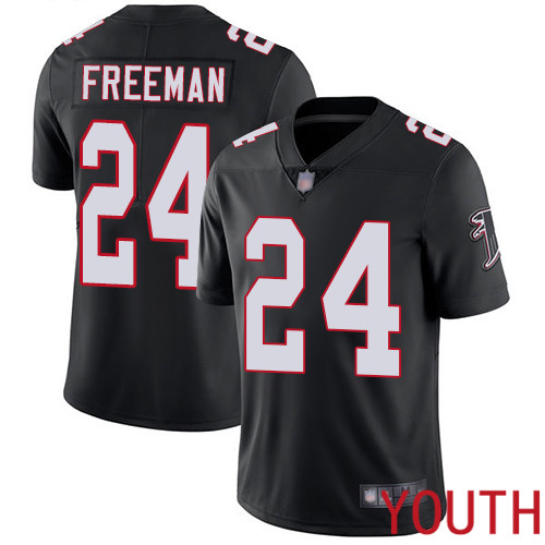 Atlanta Falcons Limited Black Youth Devonta Freeman Alternate Jersey NFL Football #24 Vapor Untouchable->youth nfl jersey->Youth Jersey